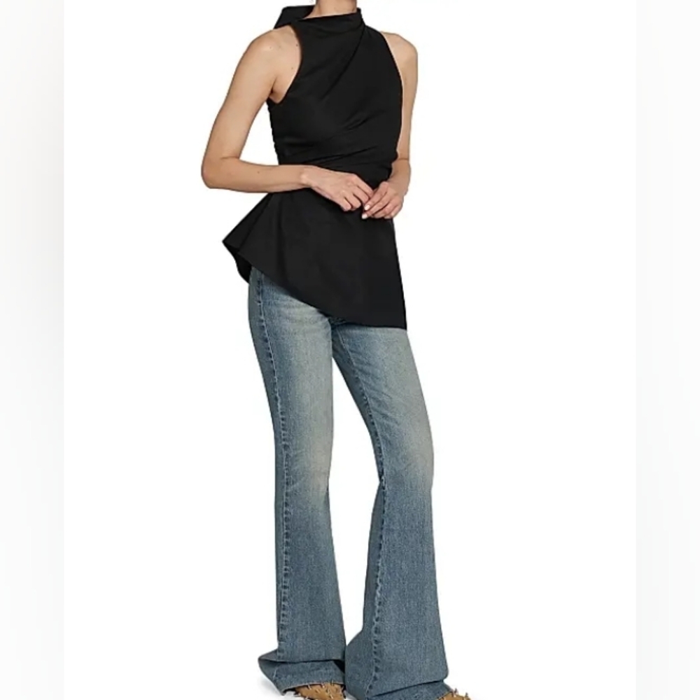 McQueen, 38,Elegant Black Sleeveless Top - Picture 2 of 5